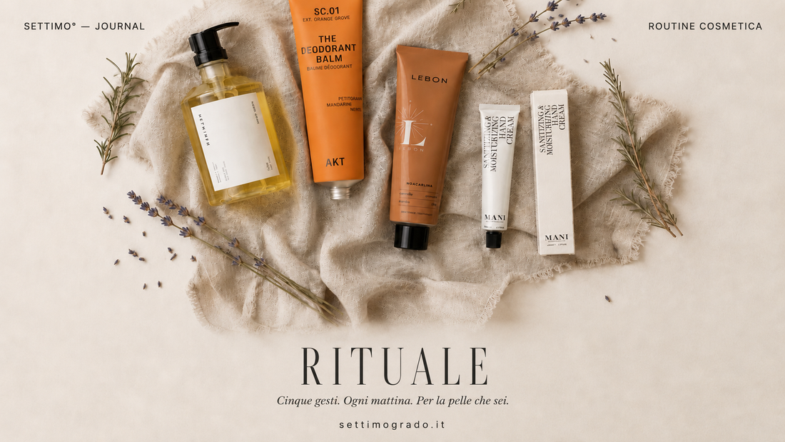 Routine cosmetica naturale — Settimo Grado Journal