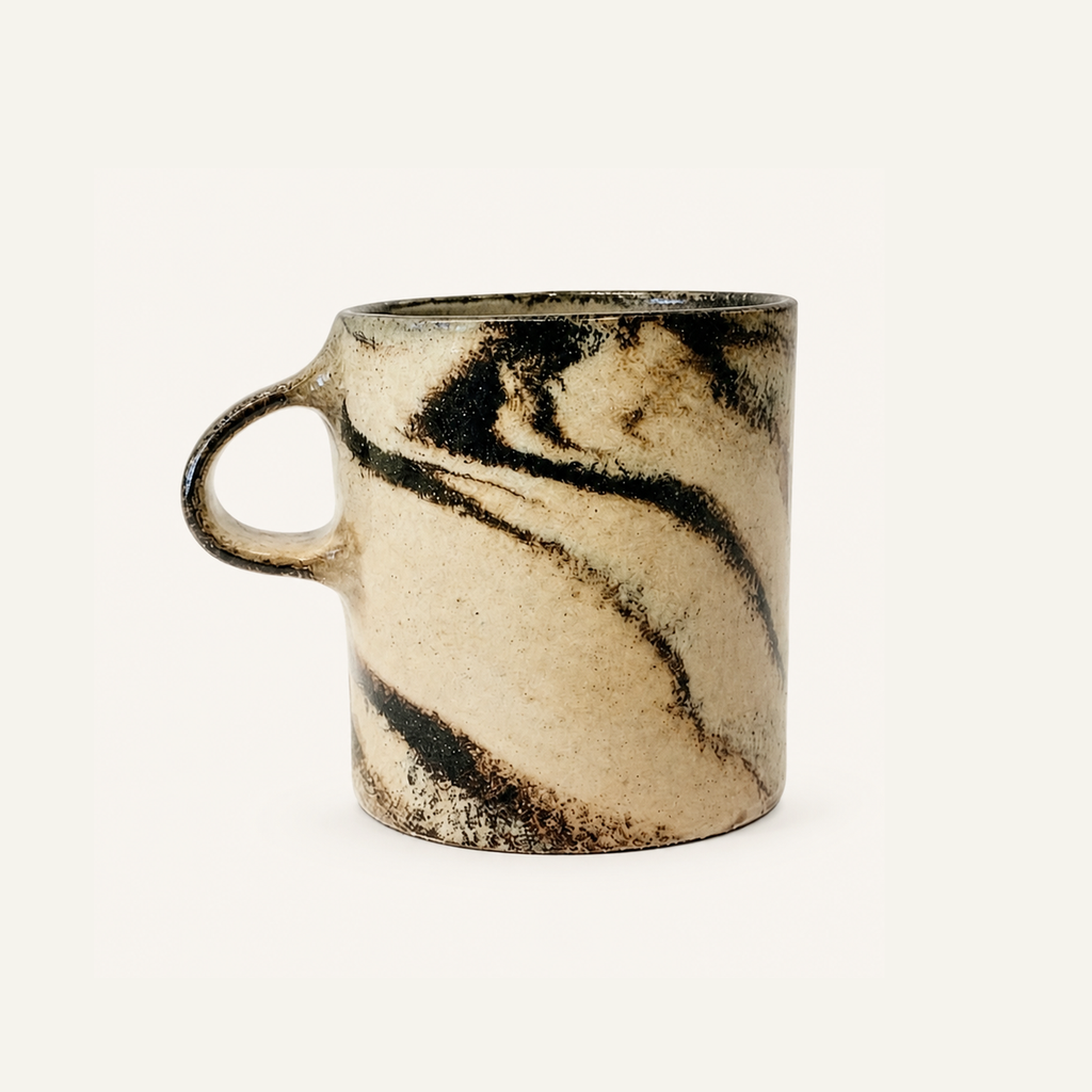 Tazza alta Marmorizzata – Nera