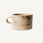 Tazza bassa Marmorizzata – Ruggine