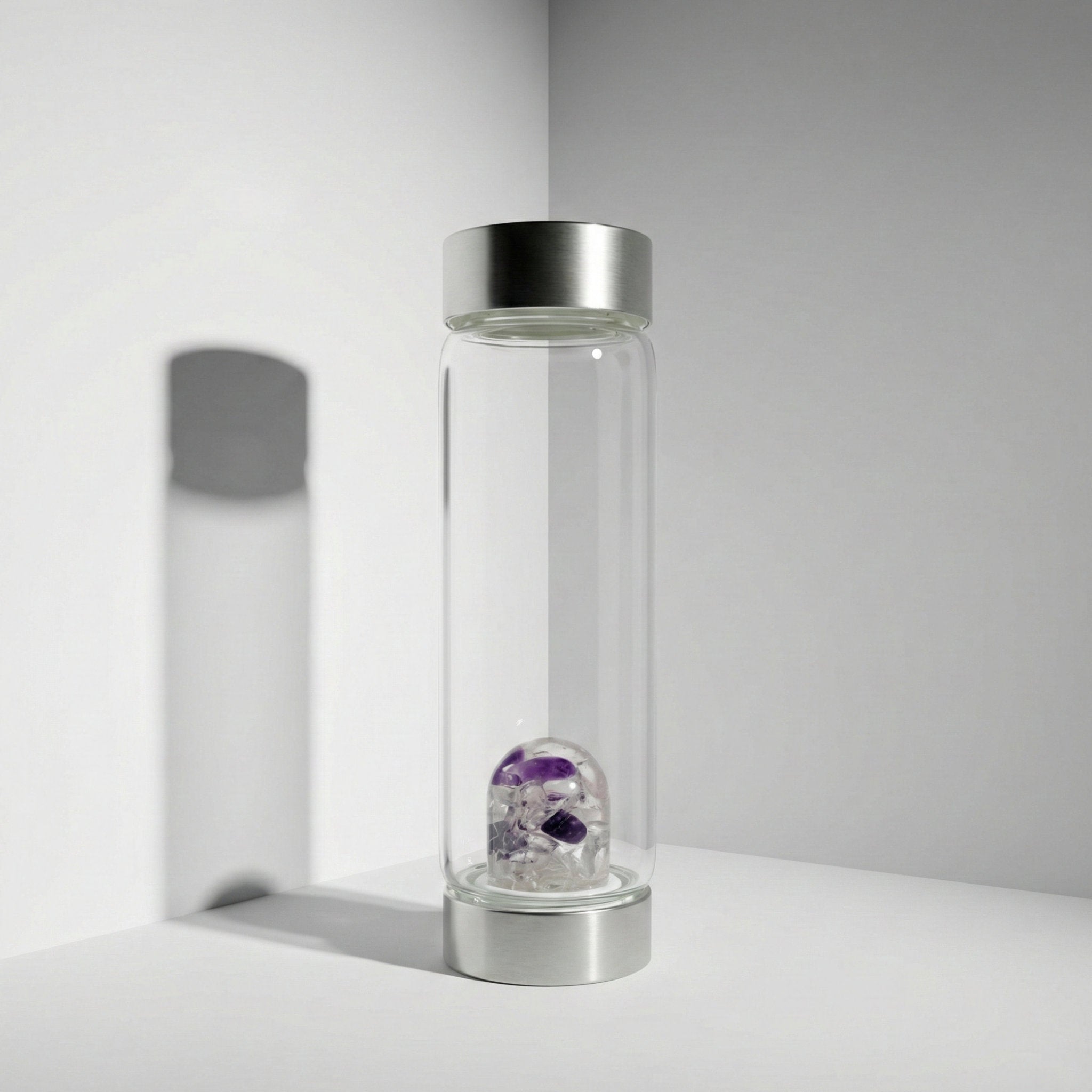 Borraccia in Vetro con cristalli – Wellness