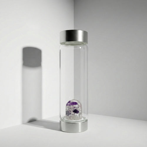 Borraccia in Vetro con cristalli – Wellness