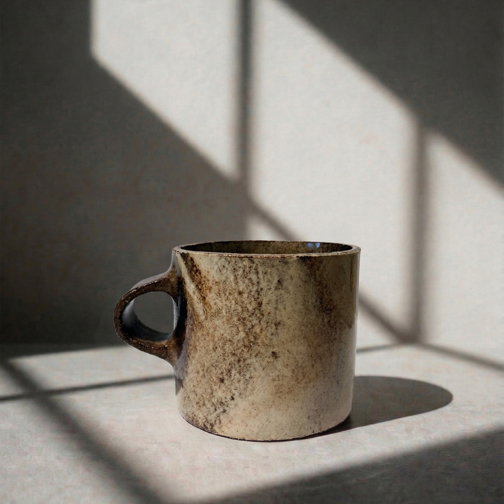 Tazza piccola Marmorizzata – Nera ceramica