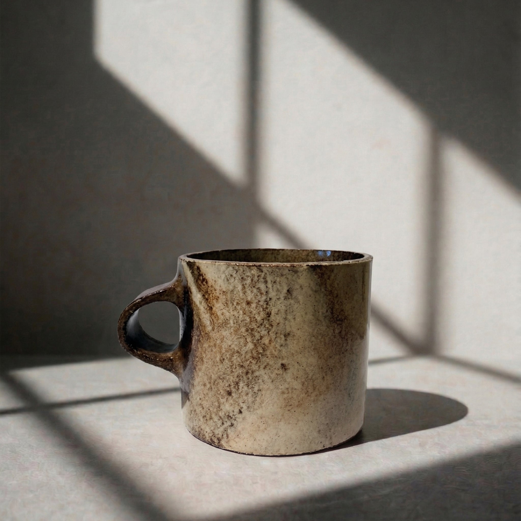 Tazza piccola Marmorizzata – Nera ceramica