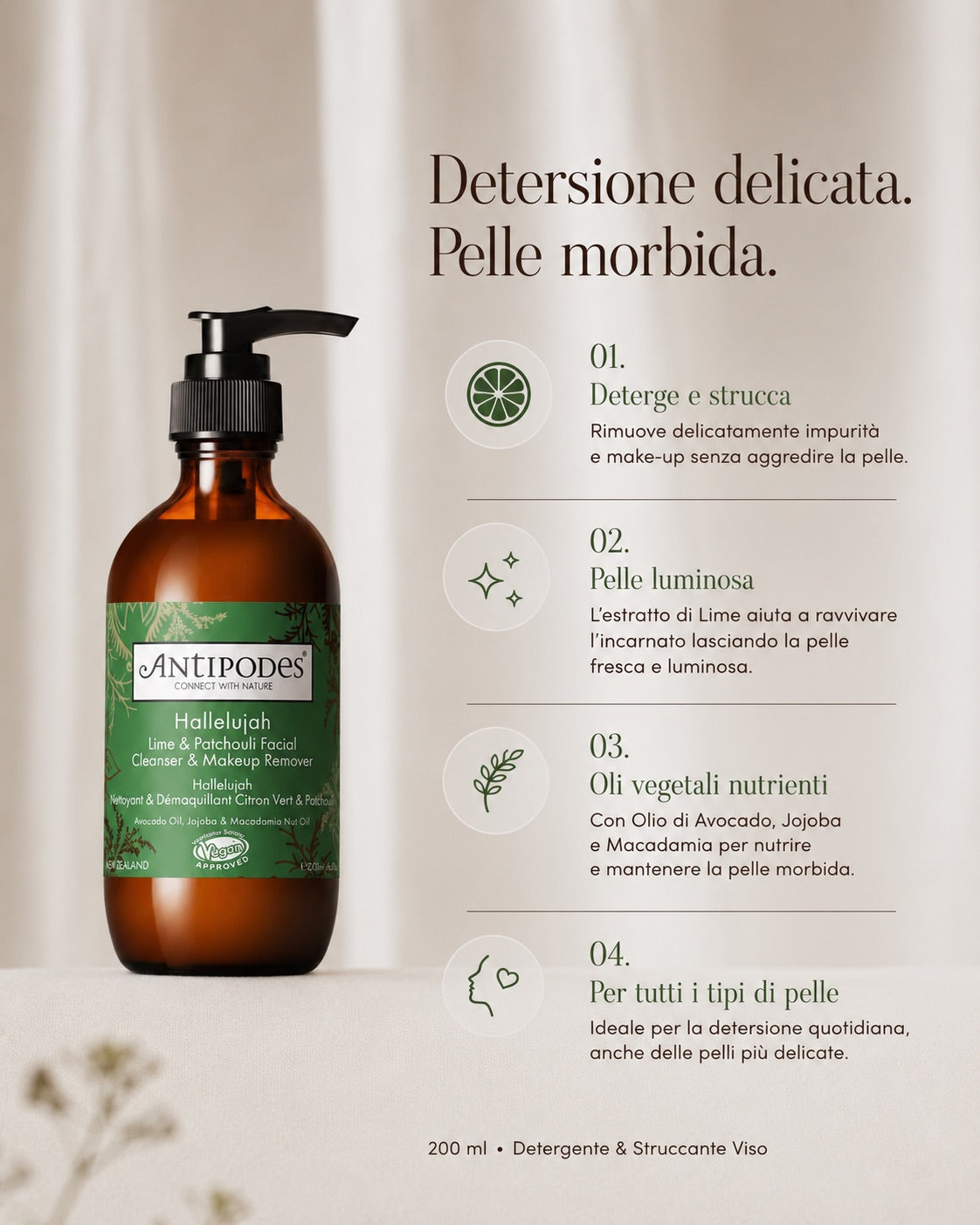 Crema Detergente Viso – Idratante & Nutriente