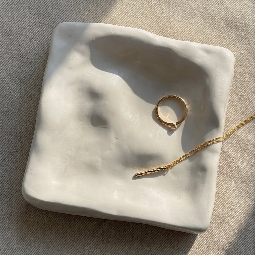 Vassoio Yira in Eco-Resina – Bianco