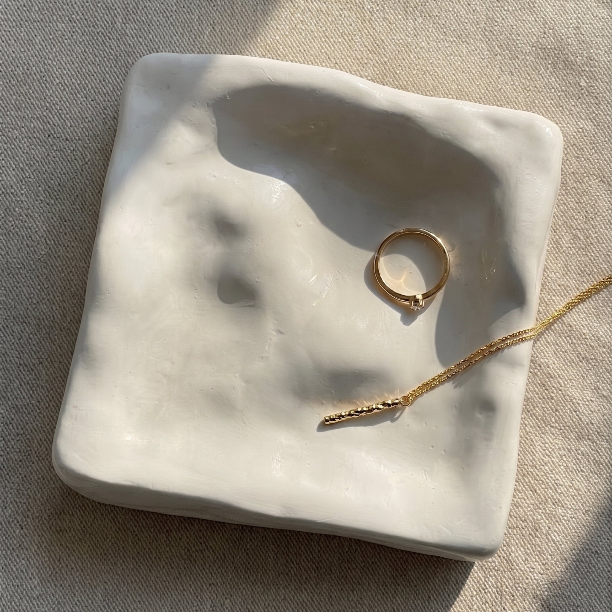 Vassoio Yira in Eco-Resina – Bianco