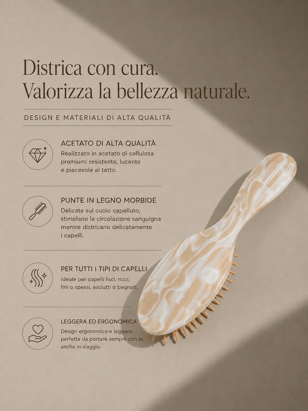Spazzola per Capelli – Torrone