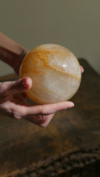 Sfera di Quarzo Golden Healer - 95 mm - 100 mm