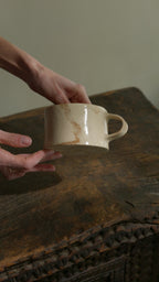 Tazza bassa Marmorizzata – Ruggine