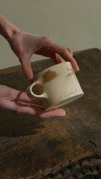 Tazza piccola Marmorizzata – Ruggine