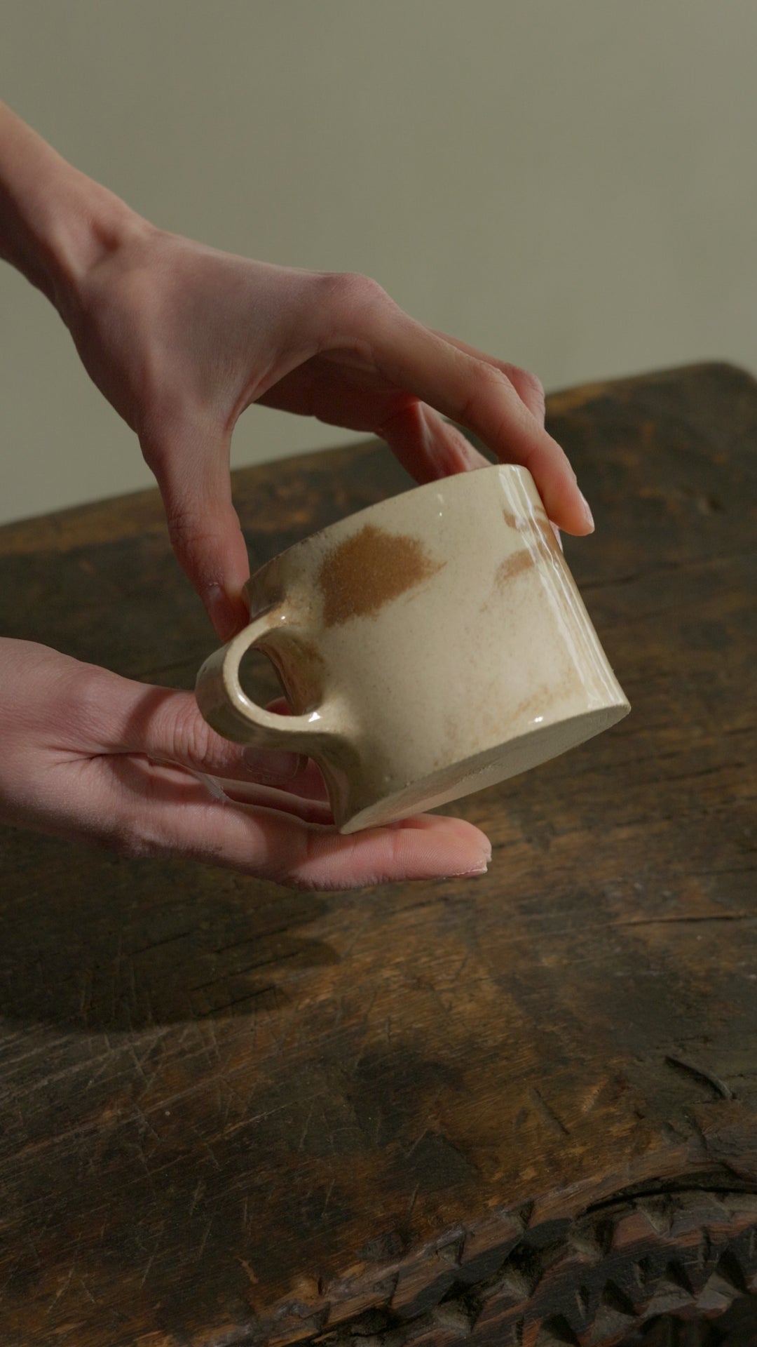 Tazza piccola Marmorizzata – Ruggine