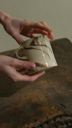 Tazza alta Marmorizzata – Nera