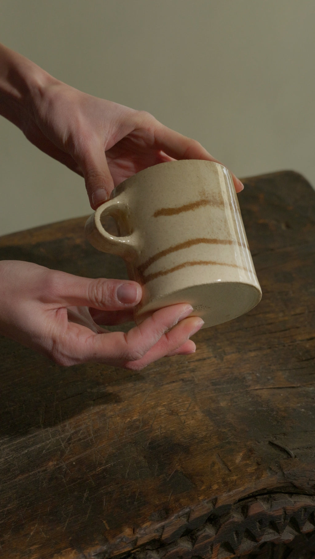 Tazza alta Marmorizzata – Ruggine