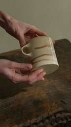 Tazza alta Marmorizzata – Ruggine