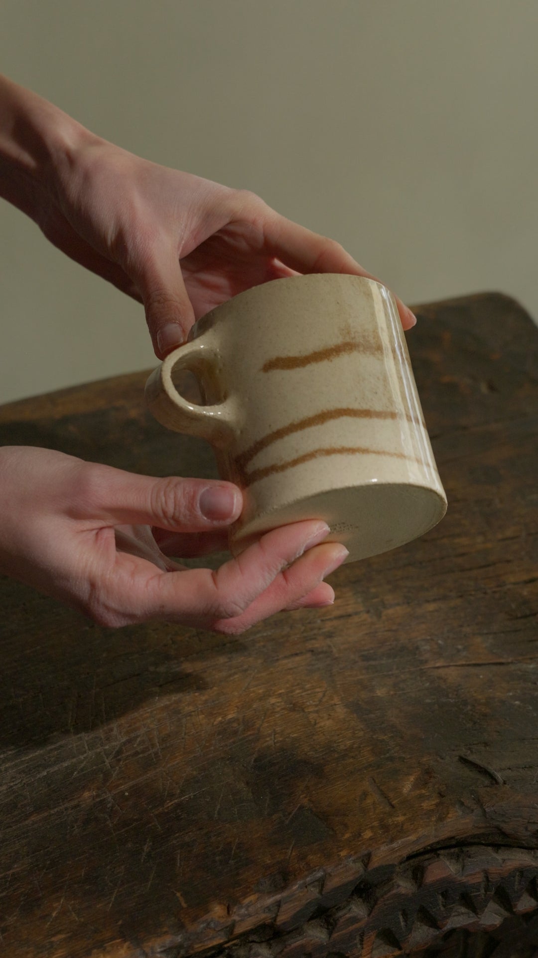 Tazza alta Marmorizzata – Ruggine